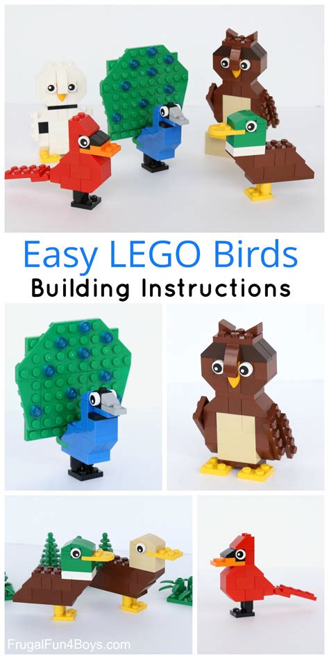 Simple Brick Birds Building Instructions - Frugal Fun For Boys and Girls