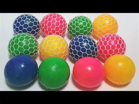 Learn 6 Colors and Numbers with Squishy Balls for Kids l Rainbow Art ...