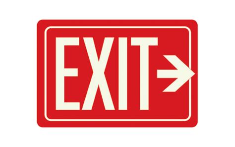 Emergency Exit Sign Transparent Background