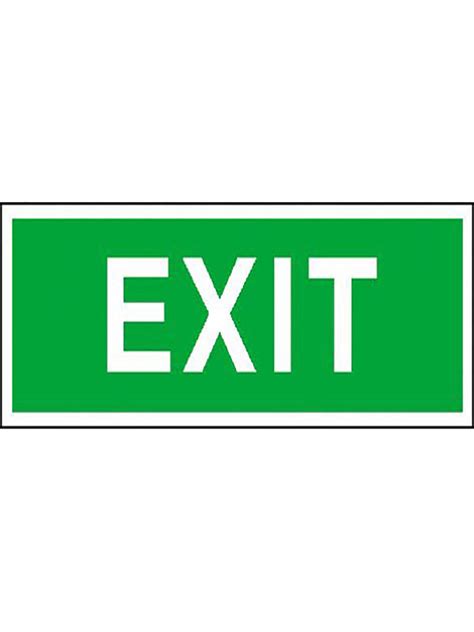 Exit Sign - Green Luminous Small