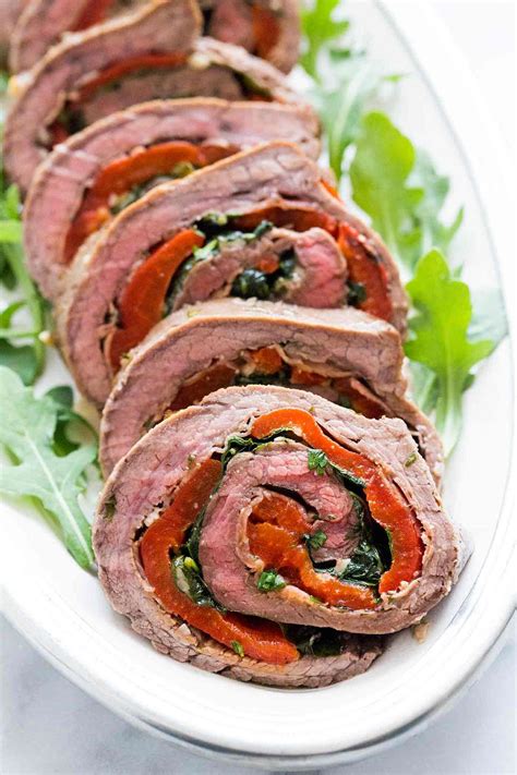 Rolled Stuffed Flank Steak Recipe