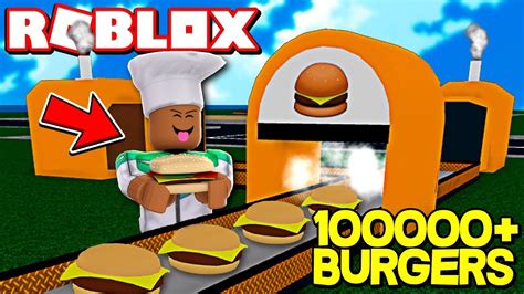 ROBLOX BURGER FACTORY TYCOON - YouTube