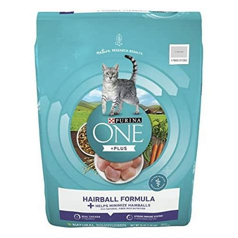 Purina ONE Natural Adult Dry Cat Food, Hairball Control Formula, High ...