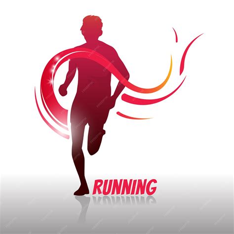 Running man logo y símbolo | Vector Premium