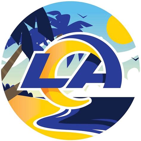 Los Angeles Rams 12" Landscape Circle Sign | Los angeles rams, La rams ...