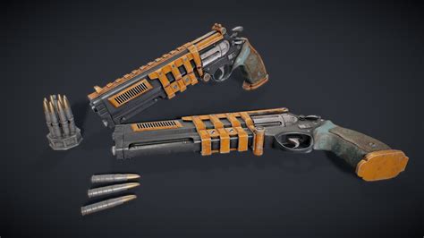 Sci-Fi Heavy Revolver - 3D model by Davide Zecca (@davzecca) [3fe9746 ...