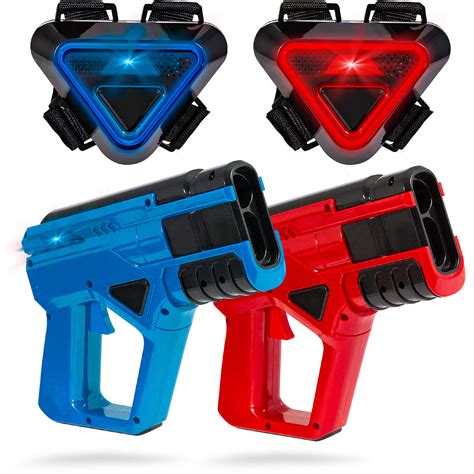 SHARPER IMAGE Two-Player Toy Laser Tag Gun Blaster & Vest Armor Set for ...