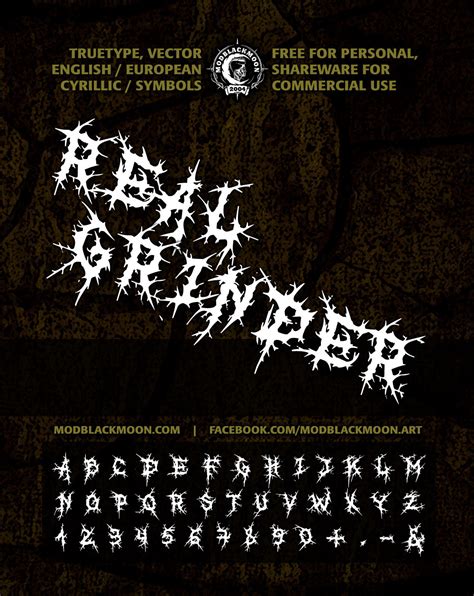 Brutal Death Metal Font Download