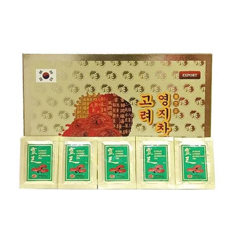 Trà Linh Chi Hàn Quốc KGS Korean Lingzhi Mushroom Tea Gold (3gr x 100 ...