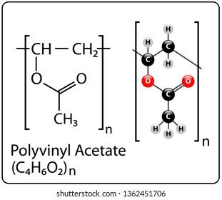 Polyvinyl Acetate Molecule Structure Stock Vector (Royalty Free ...