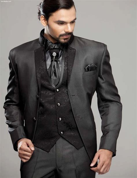 2019 Charcoal Mens Tuxedo Jacket Groom Tuxedos Wedding Tuxedos Suits ...