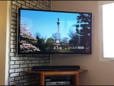 Corner Wall Mounted TV - YouTube