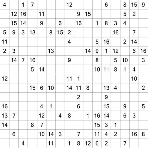 Free 16 x 16 Grid Sudoku eBook - Make Breaks