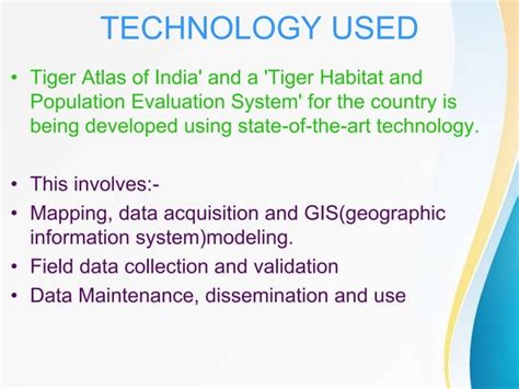 PPT on PROJECT TIGER