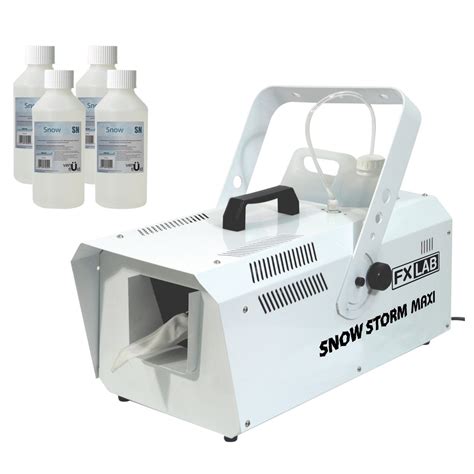 FX Lab 1200w Snow Storm Machine With 4 x Venu Snow Fluid Bottles at ...