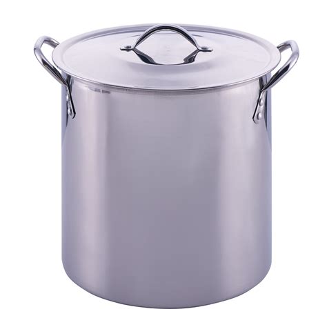 Mainstays 16-Qt Stainless Steel Stock Pot with Metal Lid - Walmart.com ...