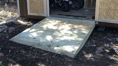 sheds farming: How to build a concrete ramp for a shed