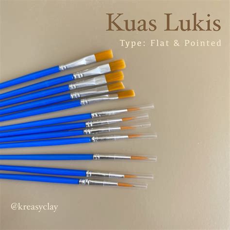 Jual Kuas Lukis - Paint Brush - Kuas Cat Air Cat Minyak - Flat Brush ...