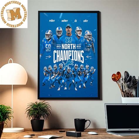 Detroit Lions Took The North 2023 NFC North Champions Home Decor Poster ...