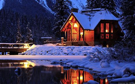 Snowy Cabin Wallpapers - Top Free Snowy Cabin Backgrounds - WallpaperAccess