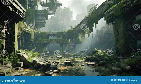 The abandoned city stock illustration. Illustration of messy - 287495865