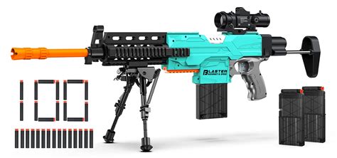 Buy Automatic Toy Sniper with - 3 Modes Toy Foam Blasters with Bipod, 2 ...