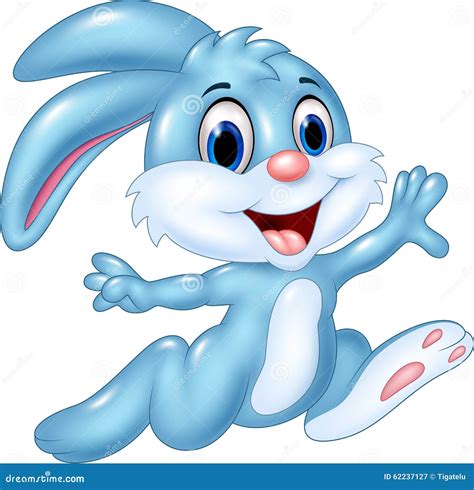 Happy Bunny In Overalls Vector Illustration | CartoonDealer.com #84222498