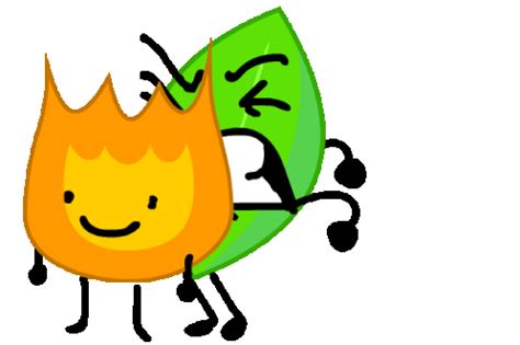 Firey Leafy Sticker - Firey Leafy Bfb - Discover & Share GIFs