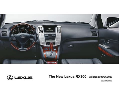 RX 300 Interior (2003 - 2006) - Lexus Media Site