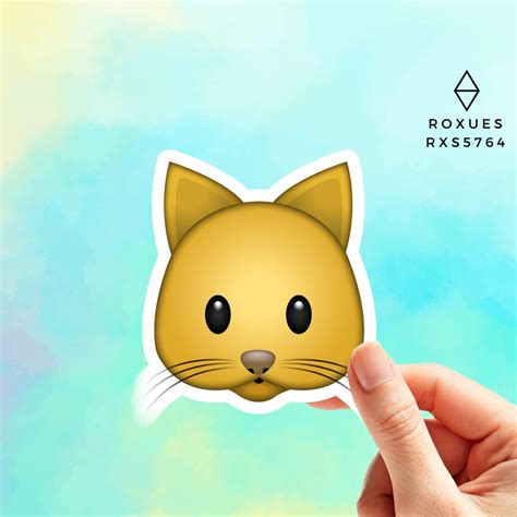 Cat Emoji Sticker Emoji Faces Cool Stickers Whatsapp - Etsy