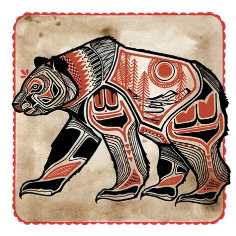 Bear - David Hale … | Bear art, Pacific northwest art, Tribal bear