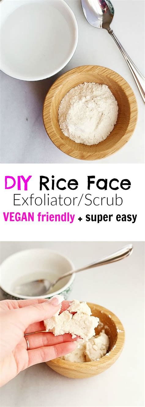 DIY Rice Face exfoliate/scrub VEGAN friendly | Recipe | Vegan friendly