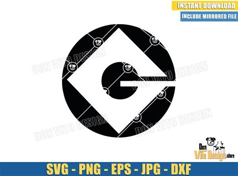 Minion Gru G Logo SVG PNG files for Cricut Best Design