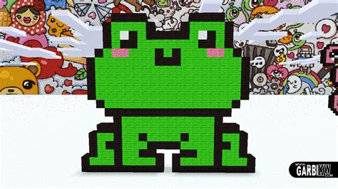 Minecraft Pixel Art - How To Make a Kawaii Frog by Garbi KW