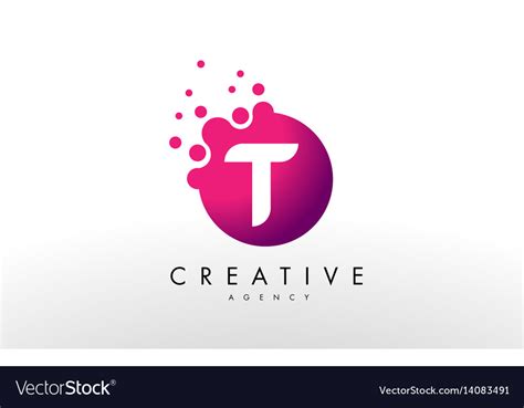 Letter t logo design Royalty Free Vector Image