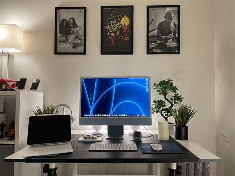 Here’s my updated blue iMac M1 Setup. I’m still in love with this ...