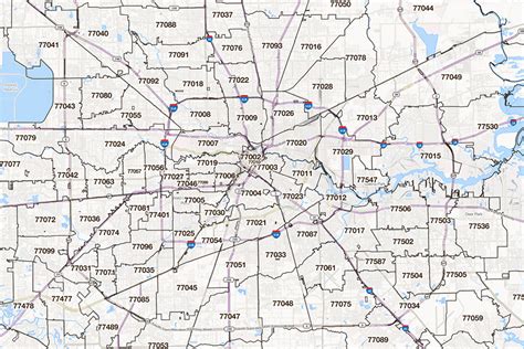 Houston Texas Zip Code Maps