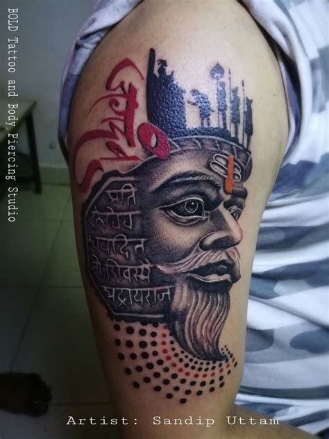 Pin on Shivaji Maharaj Tattoo | Hindu tattoos, Skull tattoo, Tattoo artists