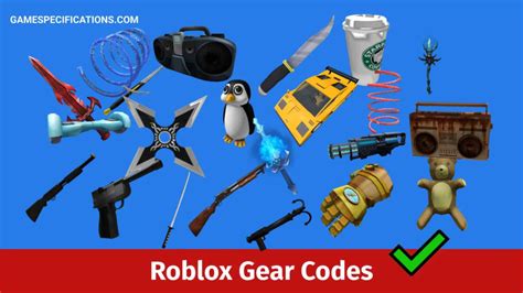 50+ Popular Roblox Gear Codes [2022] - Game Specifications