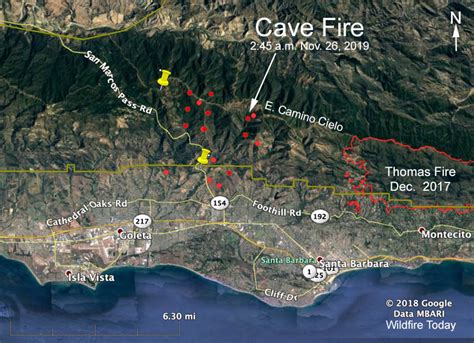 Santa Barbara Fire Map Today - Map