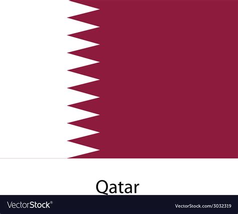 Flag of the country qatar Royalty Free Vector Image