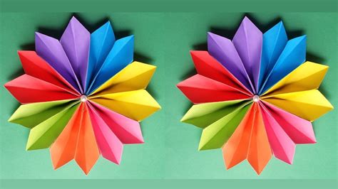 How to Make a Beautiful Flower With Colour Paper !!!! - YouTube