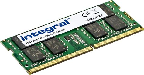 Integral DDR4 16 Go 2400Mhz SODIMM PC4-19200 1.2V 1Gx8 CL17 Kit Mémoire ...