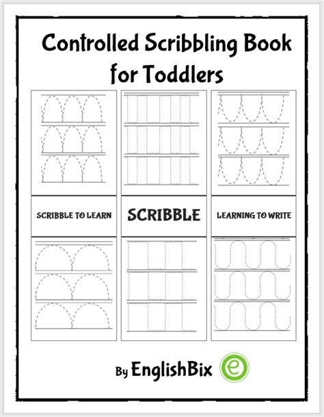 Controlled Scribbling Drills Book for Toddlers - EnglishBix