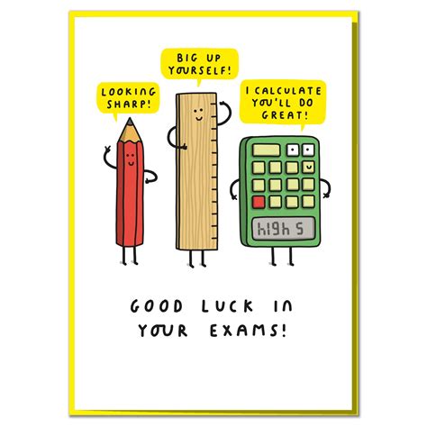 Buy I Calculate You'll Do Great! Funny Exam Good Luck Card Online at ...