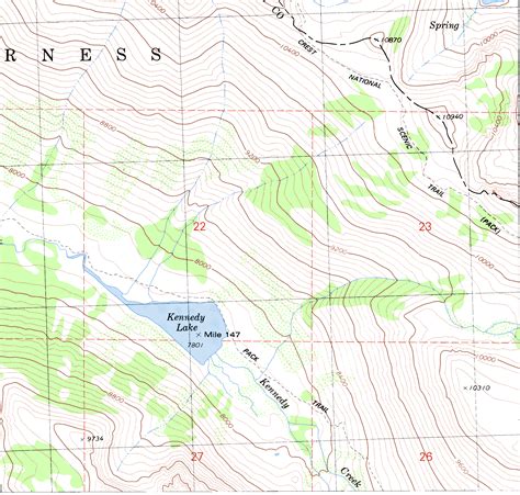 Sierra Nevada Topographical Map - Sonora Pass 34