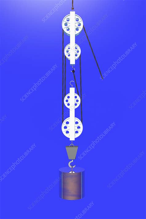 Compound pulley system - Stock Image - C012/6533 - Science Photo Library