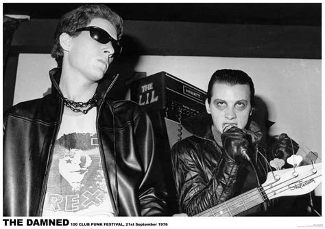 The Damned POSTER 60x90cm NEW * 100 Club Punk Festival 1976 * Dave ...