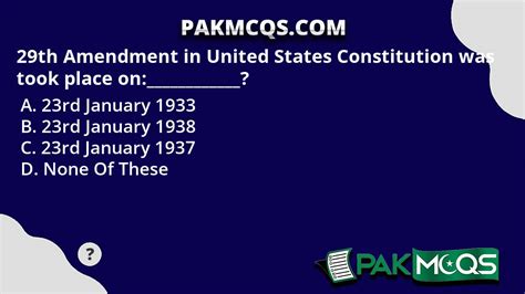 29th Amendment in United States Constitution was took place on ...