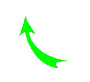 Curved-arrow-green Clip Art at Clker.com - vector clip art online ...